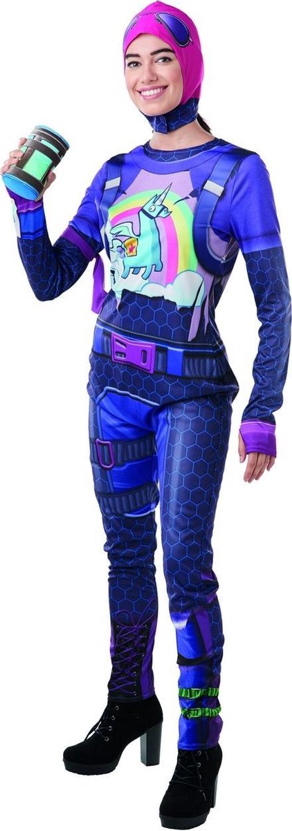 Adult Brite Bomber Fortnite verkleedpak - S - Carnavalskleding