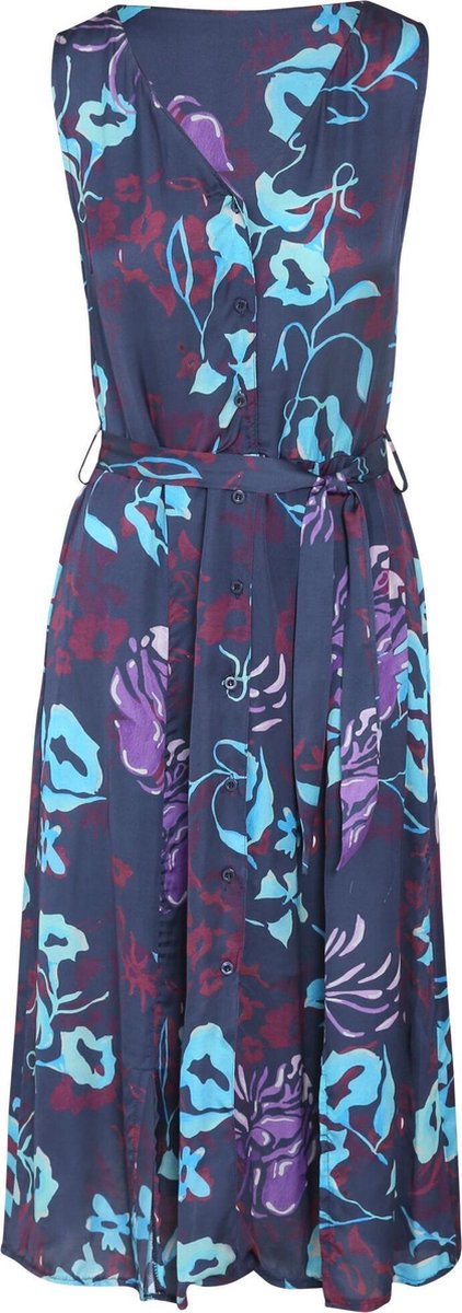 Cassis - Jurk in viscose met een bloemenprint - Turquoise