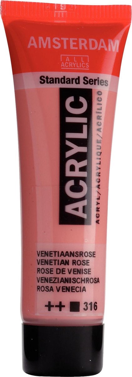 Acrylverf - Venetiaans roze - Amsterdam - 20ml