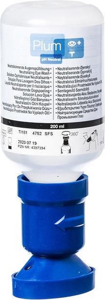 Plum oogspoelfles - pH Neutraal - 200 ml