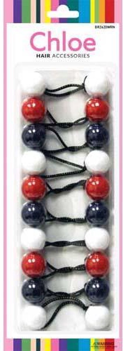 CHLOE P/T #2620 WHITE&RED&NAVY