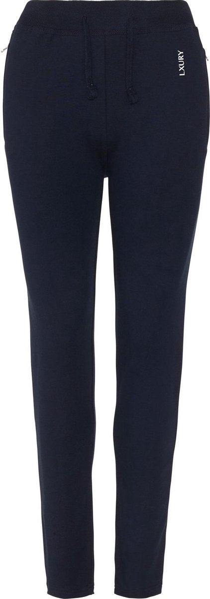 LXURY Dames Slim-Fit Joggingsbroek maat L - Sportbroek - Donkerblauw