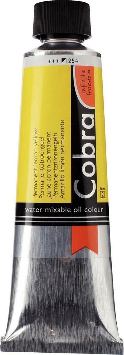 Cobra Artist water vermengbare olieverf 150mL 254 Permanentcitroengeel