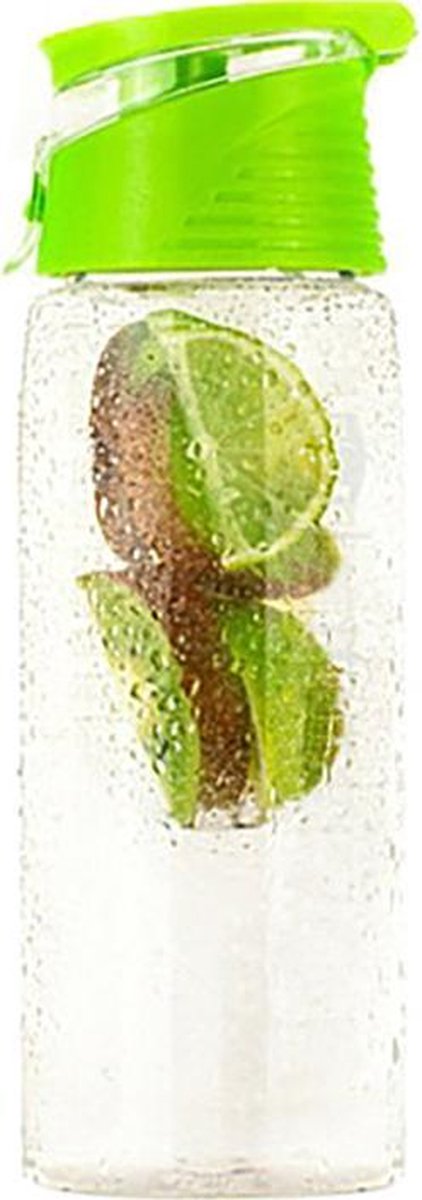 FIGURETTA waterfles met infuser | inhoud 0.7 ltr  | BPA-vrij  | groen