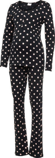 MAMA.LICIOUS MLCHILL DOT LIA L/S PYJAMAS NF A. NOOS Dames Pyjamaset - Maat S