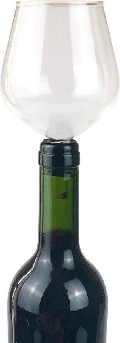 WiseGoods Premium Wijnfles Glas - Rode Wijn - Drinken uit Fles - Wijnliefhebber - Party Gift