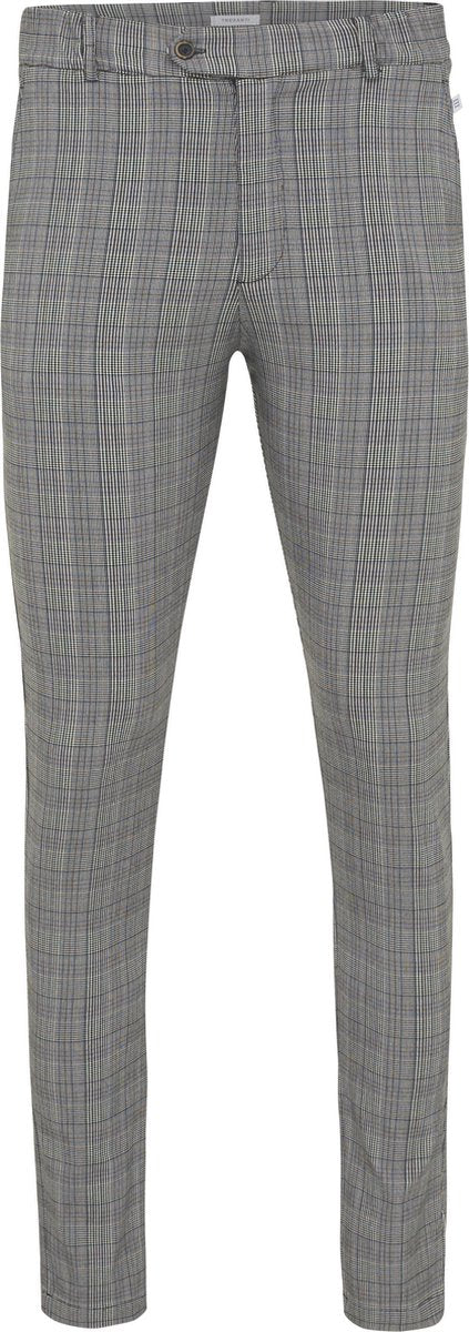 Jesse | Pantalon geblokt lichtgrijs