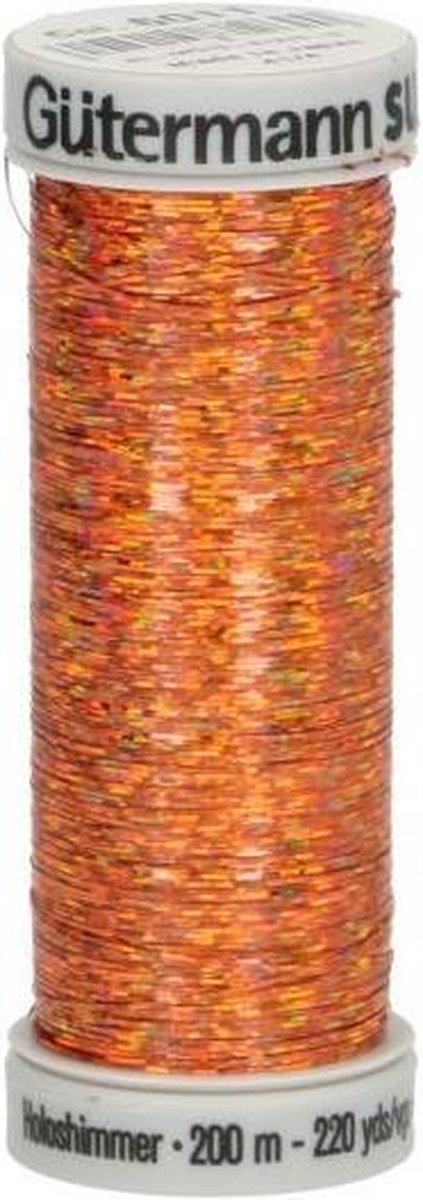 Gütermann Sulky Holoshimmer - 6011. Metallics Koper. 5 ROLLETJES a 200 METER