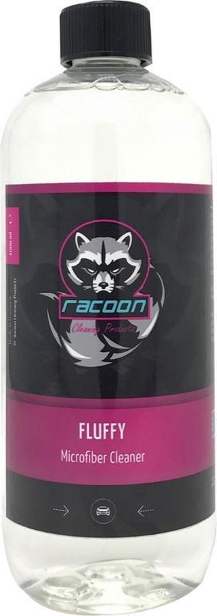 Racoon Textielreiniger Fluffy Microfiber 100 Ml Zwart/roze