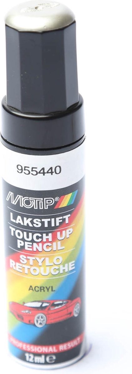 Motip 955440 - Auto lakstift - Zilver Metallic - 12 ml