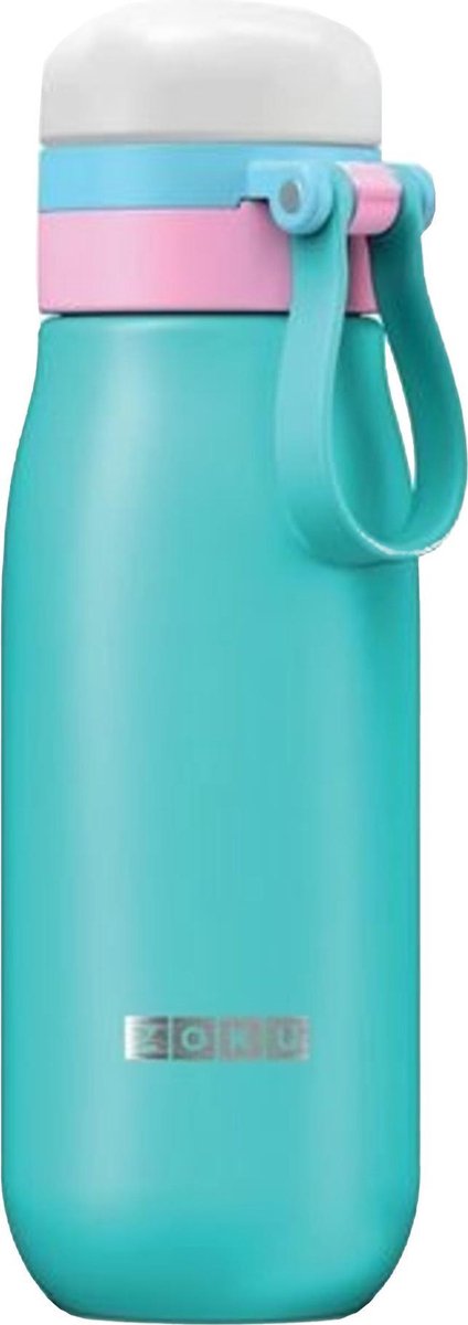 Zoku Drinkfles Junior 500 Ml Rvs Blauw