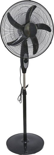 Gerimport Statiefventilator 80 Watt 50 X 130 Cm Zwart