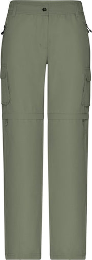 Dames afritsbroek in het legergroen - stevige kwaliteit - vakantie/op reis/vrije tijd broek S