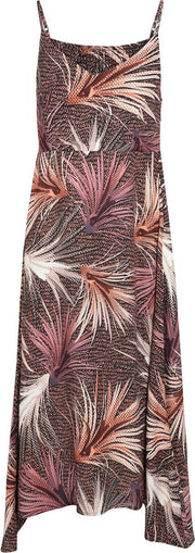 Cassis - Lange jurk met palmprint - Violet