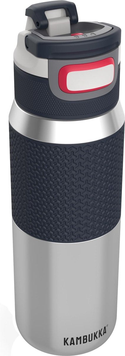 Kambukka Elton geïsoleerde drinkfles 750ml - Stainless Steel met 3-in-1 lid en makkelijke reiniging