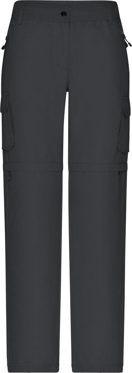 Dames afritsbroek in het zwart - stevige kwaliteit - vakantie/op reis/vrije tijd broek XL