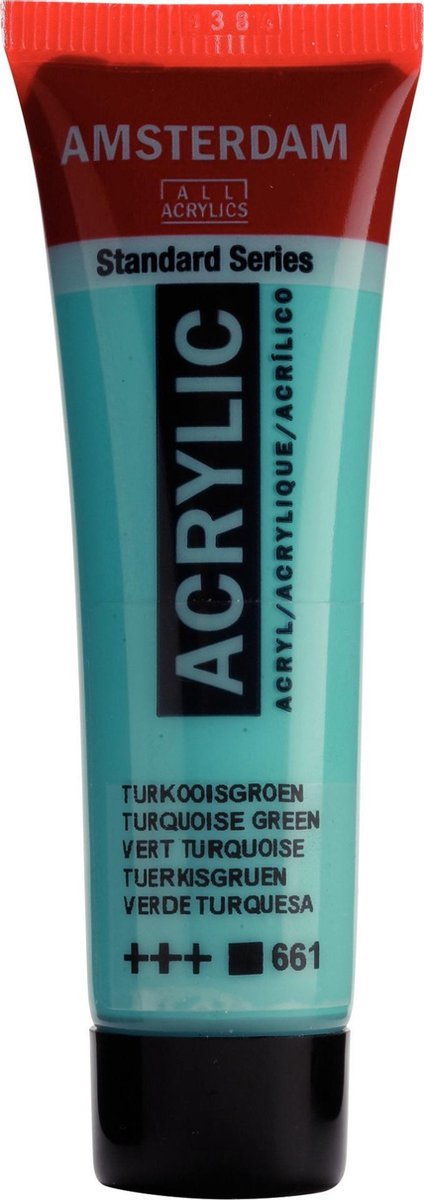 Acrylverf - Turkoois groen - Amsterdam - 20ml