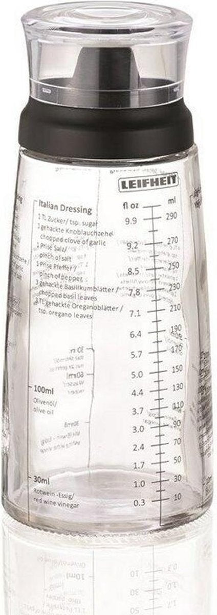 Leifheit 3195 Proline Dressing-Shaker 300 ml Glas/Zwart