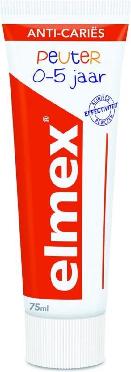 12x Elmex Peuter (0-5 Jaar) Gel-Tandpasta 75 ml