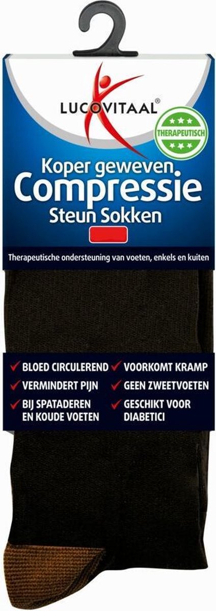 Lucovitaal Koper compressie steunsok 42 - 47 1 paar