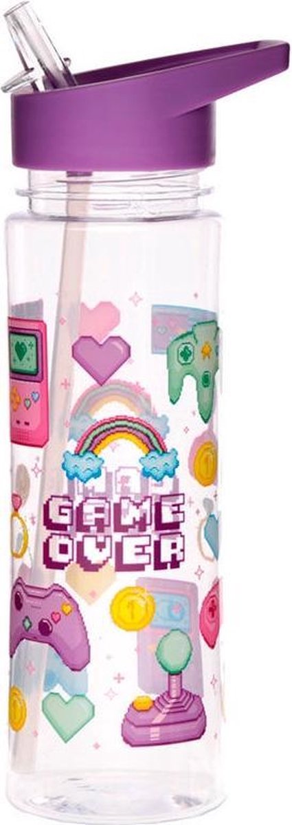 Drinkfles/waterfles: Next Gen - Game Over - Puckator - herbruikbaar