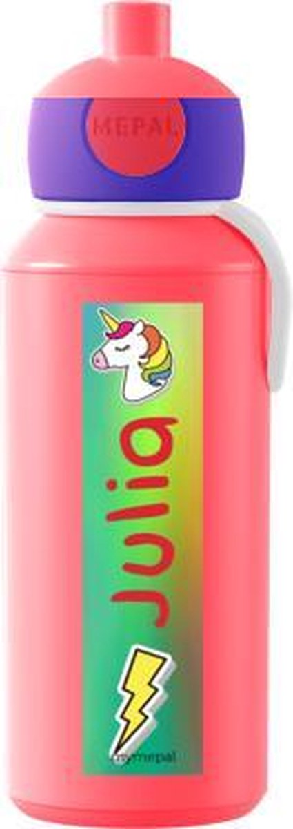 Mepal Drinkfles Pop-up Campus eenhoorn met naam