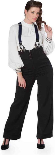 Dancing Days Wijde broek -XL- GIRL BOSS Zwart