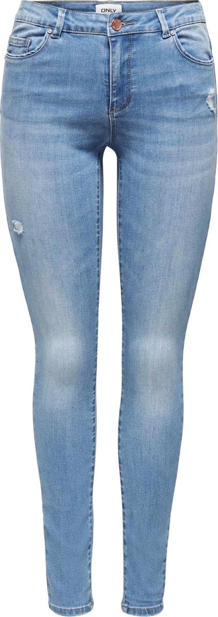 Only Wauw Life Dames Skinny Jeans - Maat W32 X L32