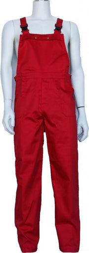 Tuinbroek voor volwassenen rood