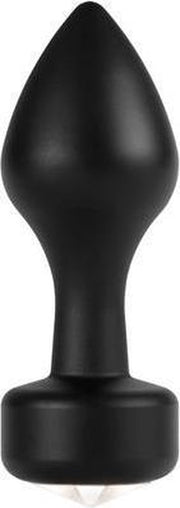 Ouch! – Elegante Metalen Buttplug in Klassiek Vorm voor Gevuld Genot – Zwart