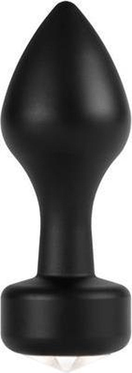 Ouch! – Elegante Metalen Buttplug in Klassiek Vorm voor Gevuld Genot – Zwart