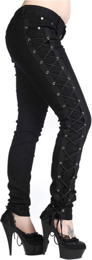 Banned Skinny fit broek -S- CORSET STYLE Zwart