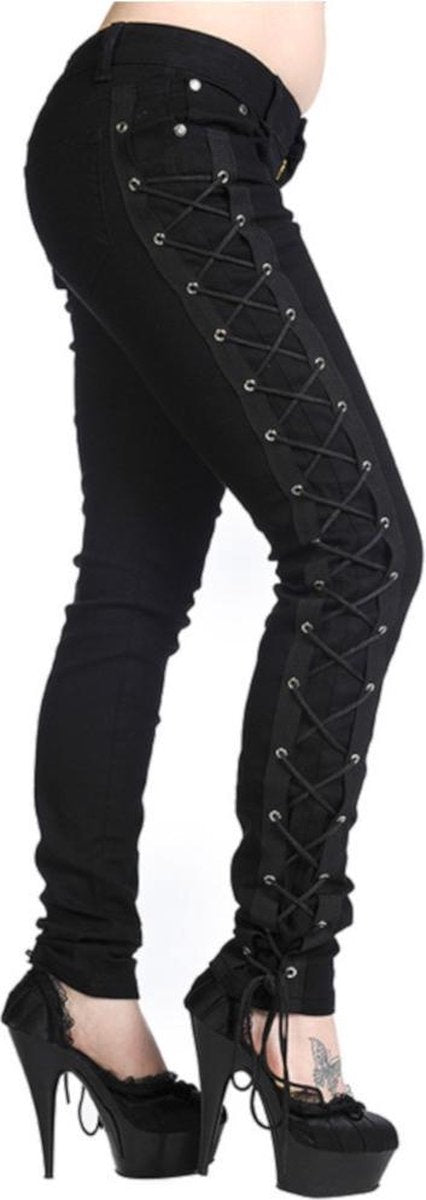 Banned Skinny fit broek -S- CORSET STYLE Zwart