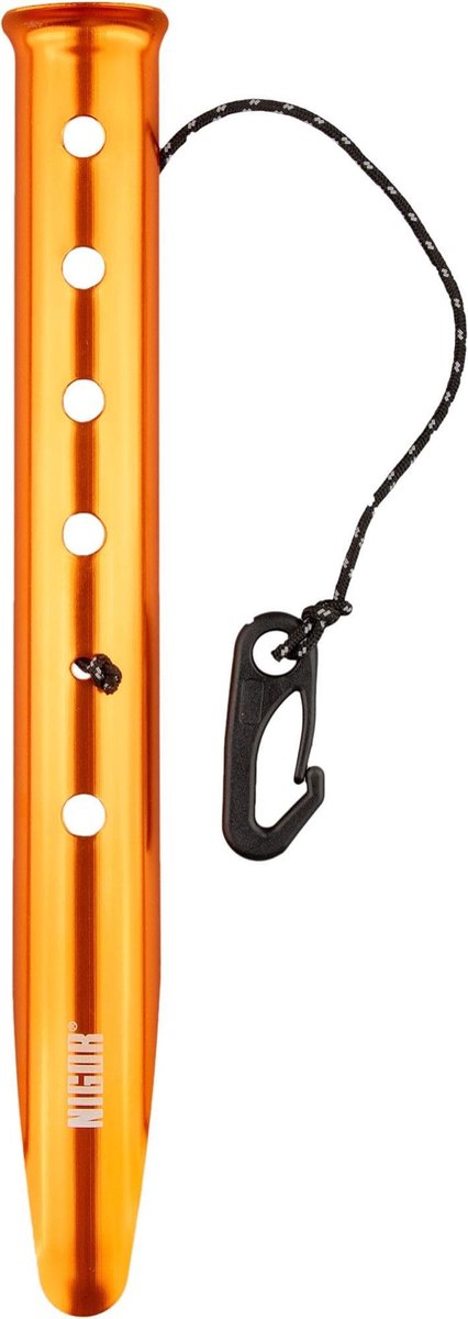 Nigor Haringen Snow & Sand 32 Cm Aluminium Oranje 6 Stuks