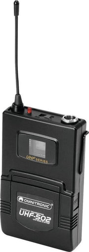 OMNITRONIC UHF-502 Bodypack incl. 823-832MHz Lavalier (CH B oran