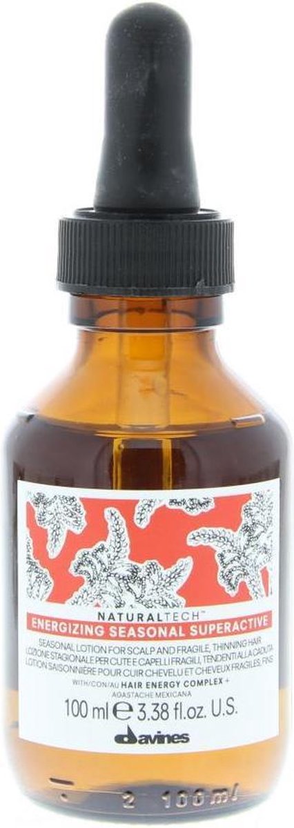 DAVINES NATURAL TECH ENERGIZING SEASONAL SUPERACTIVE LOTION - DUNNER WORDEND HAAR 100ML