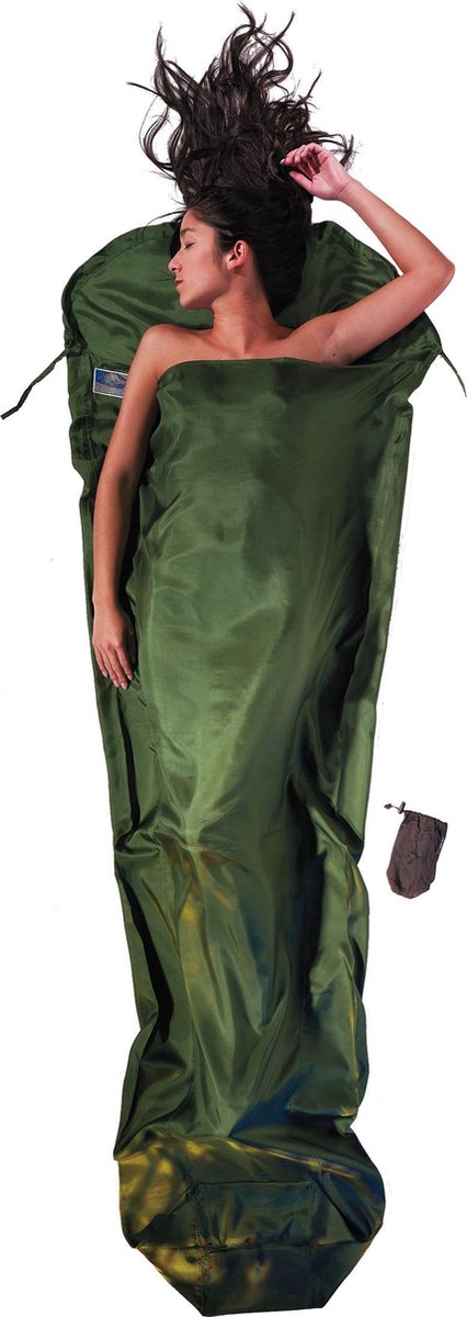 Cocoon Mummyliner - Lakenzak - Zijde - Dark Olive