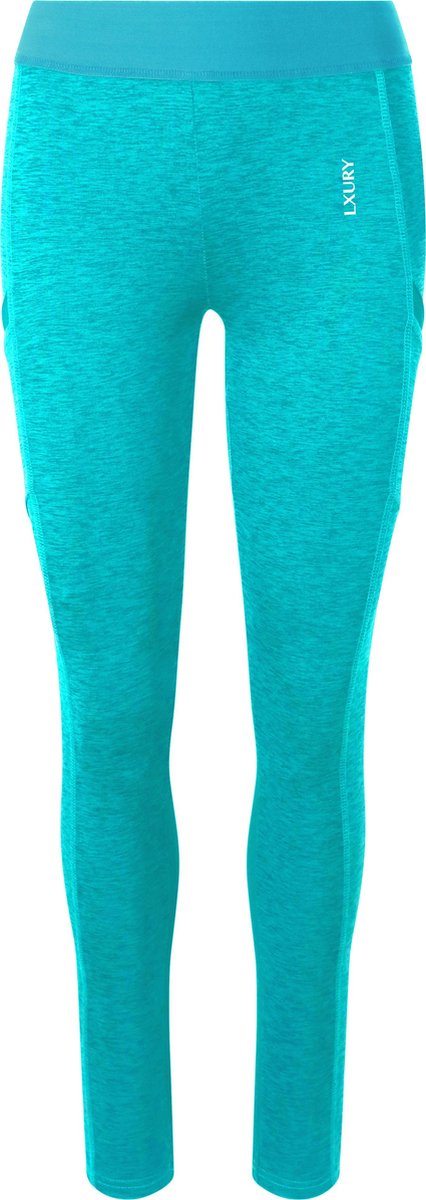LXURY Dames cool legging maat S - Sportlegging - Blauw