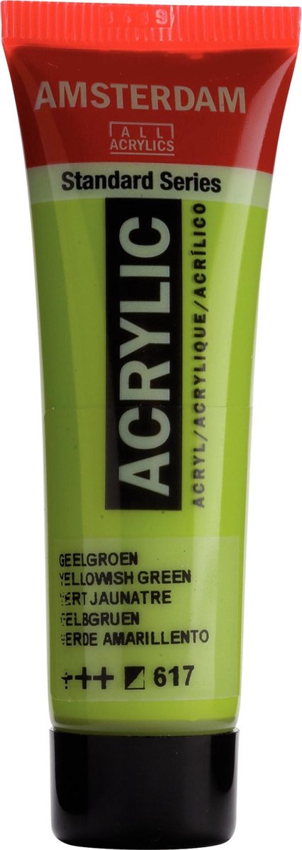 Acrylverf - 617 - Geel groen - Amsterdam - 20ml