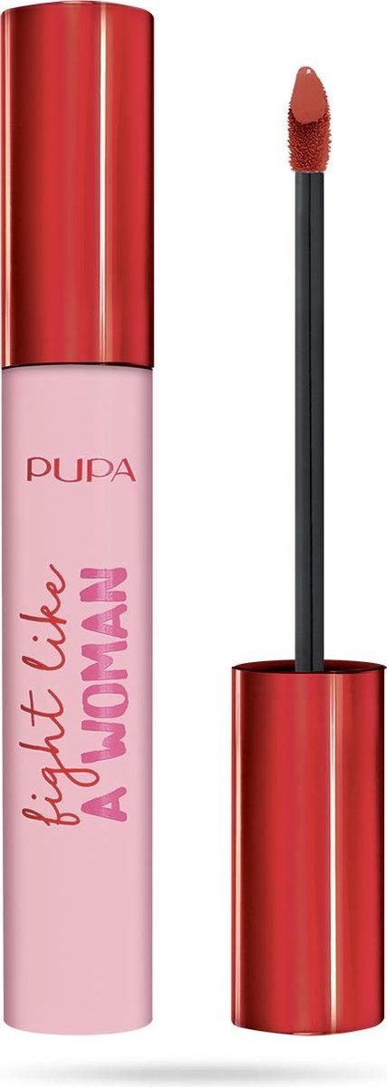 Pupa Milano Fight like a woman I'm Strong Lip vinyl - 003 Red Top Player