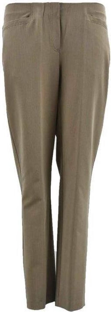Sensia - dames pantalon - model penny - Korte lengtemaat - taupe - maat 52