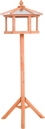 Voederhuisje voor vogels staand - Voederhuis voor vogels - Vogelvoederhuisje - Met standaard en zinken dak - Ø 40 x 110 cm