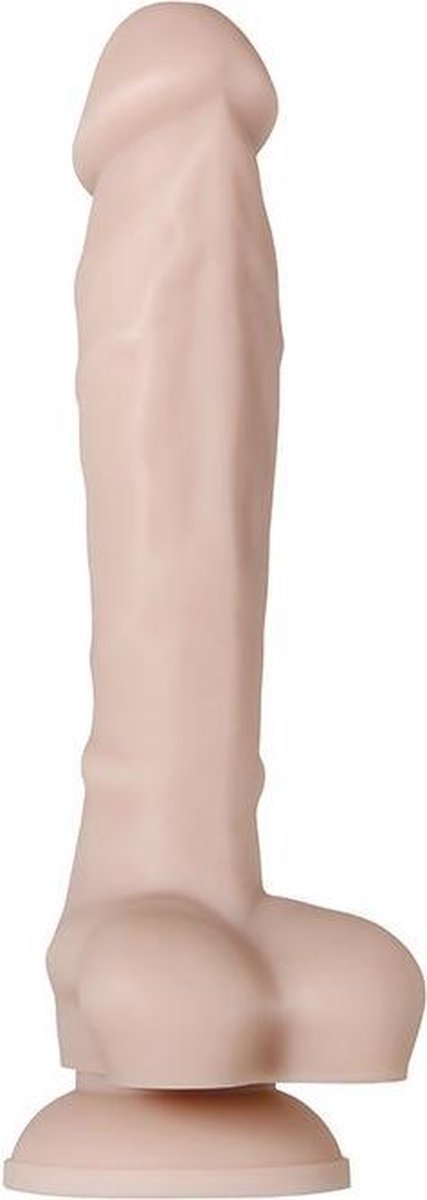 Evolved - buigzame lange dildo met scrotum en zuignap 20