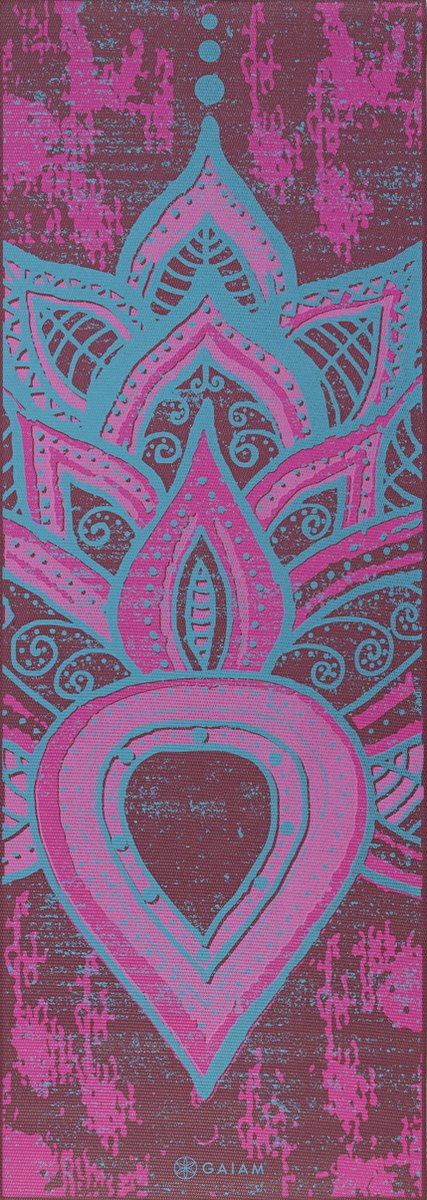 Gaiam Be Free Yoga Mat - Paars/ Roze/ Rood - 172 X 61 X 0.6 Cm