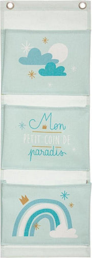 hangende opberger Regenboog 3 vakken mint organizer