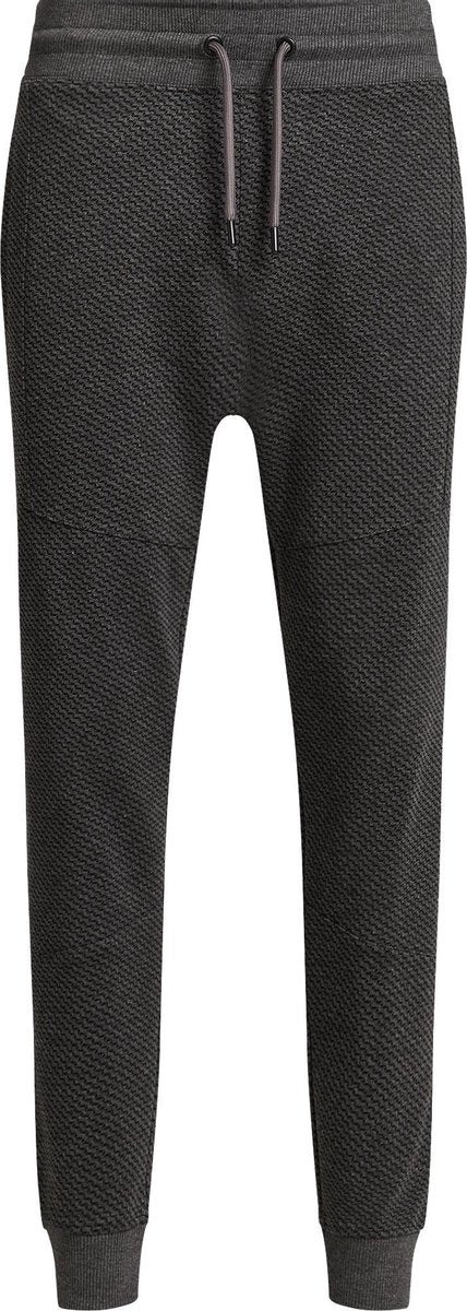 WE Fashion Heren slim fit jogger met dessin