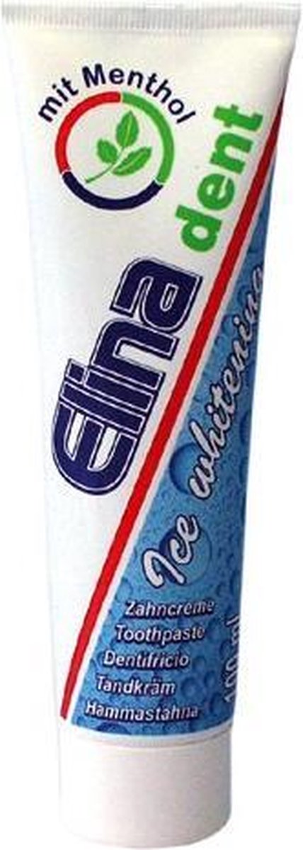 Tandpasta Elina Dent 100ml Ice Whitening Menthol
