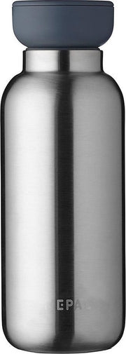 Mepal – Isoleerfles Ellipse 350 ml – houdt je drankje 9 uur warm en 12 uur koud – Natural brushed – Geschikt voor bruiswater – Thermosfles – lekdicht