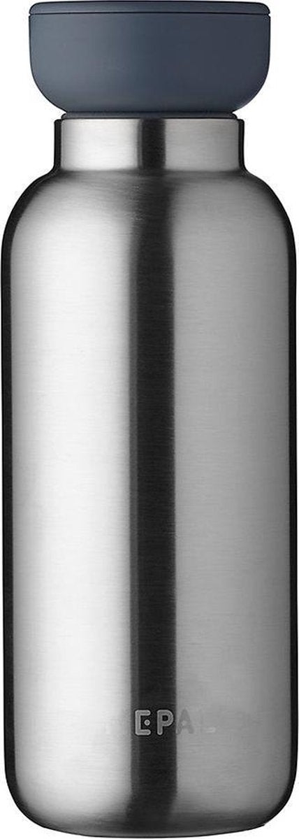 Mepal – Isoleerfles Ellipse 350 ml – houdt je drankje 9 uur warm en 12 uur koud – Natural brushed – Geschikt voor bruiswater – Thermosfles – lekdicht