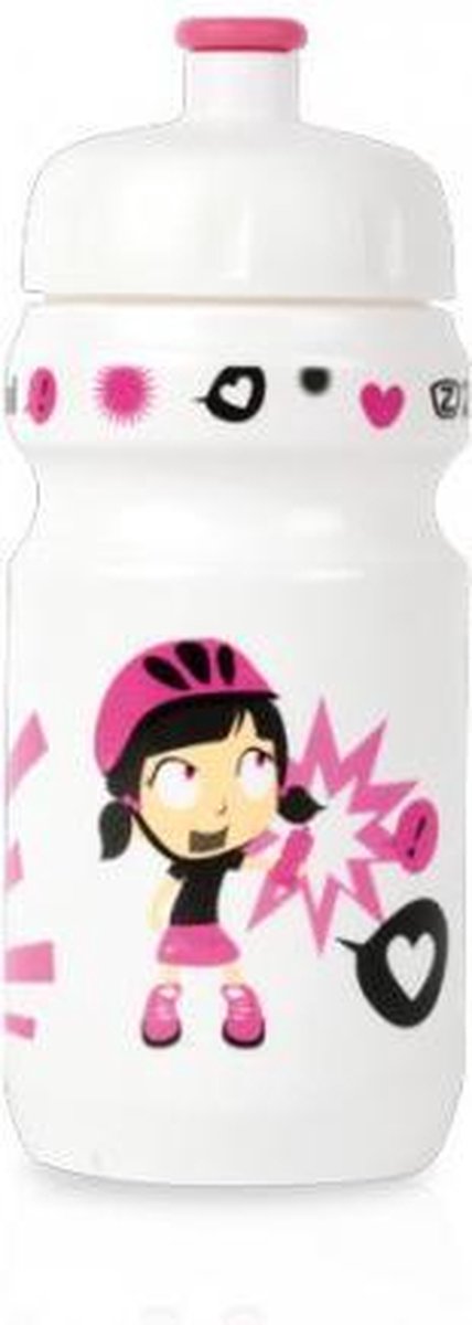 Zefal bidon little Z z-girl 350 ml wit/roze